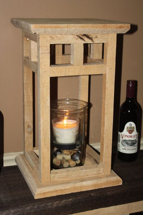 The DIY Rustic Wood Lantern Project - Made From Pallets! Kids Woodworking Projects, Wood Lanterns, Rustic Wood Lanterns, Wooden Lantern, Woodworking Projects Furniture, Lantern Ideas, Wood Lantern, Rustic Lanterns, Woodworking Projects For Kids