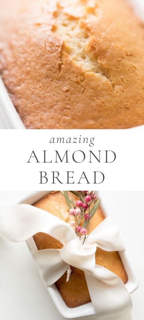 Easy Sweet Bread, Baking Alternatives, Almond Bread Recipe, Bread For Breakfast, Make Ahead Brunch, Quick Bread Recipe, Almond Bread, Julie Blanner, Holiday Bread