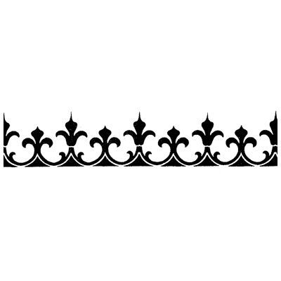 Gothic Border Pattern, Geometric Border Design, Free Stencils Printables Templates, Geometrical Border, Stencils Printables Templates, Flower Border Clipart, Coreldraw Design, Styrofoam Art, Border Stencil