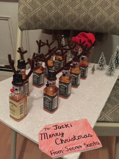 Jack Daniels Reindeer and Santa Coke. My gift for my secret Santa this year. 10 Secret Santa Gifts, Secret Santa Christmas Gifts, Best Secret Santa Gifts, Funny Secret Santa Gifts, Secret Santa Ideas, Liquor Gifts, Secret Santa Gift Exchange, Christmas Secret Santa, Santa Ideas