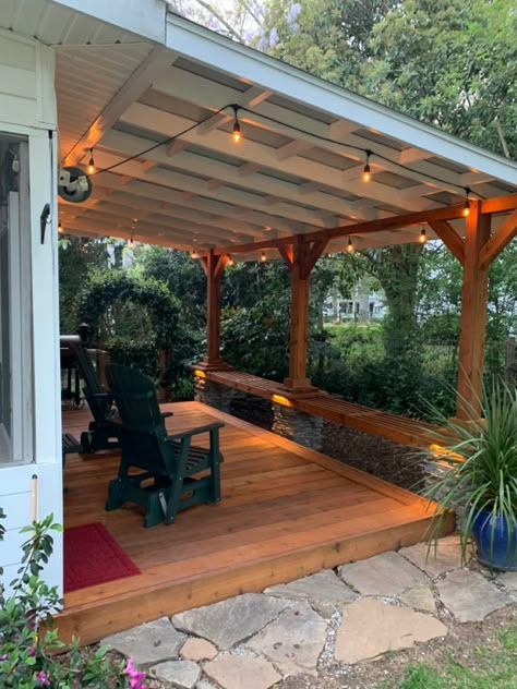 Cover Patio Ideas, Pergola Patio Attached To House, Backyard Covered Patio Ideas, Patio Attached To House, Backyard Cover, House With Roof, Wedding Ideas Backyard, Covered Patio Ideas, Patio Ideas Backyard