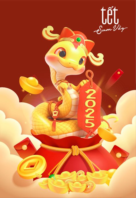 2025 Chinese New Year, Sangjit Cake, Cny Background, Chinese New Year 2025, Chinese New Year Wallpaper, Cny 2025, Cny Greetings, Chinese Deco, Korean New Year