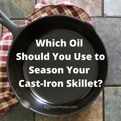 If you’re new to cooking in cast iron, you’ve probably heard the term “seasoning” and… Cooking In Cast Iron, Season Cast Iron Skillet, Seasoning Cast Iron, Cooking With Olive Oil, Flaxseed Oil, Healthy Oils, Iron Skillets, Iron Skillet, Cast Iron Skillet