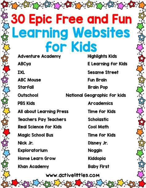 Kids Websites, Free Educational Websites, Free Learning Apps, Free Learning Websites, Learning Websites For Kids, Educational Websites For Kids, Websites For Kids, Free Homeschool Curriculum, Free Websites