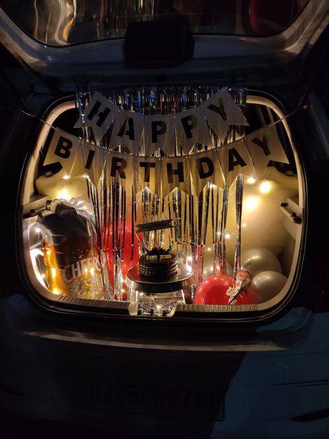 Car decoration, birthday decoration