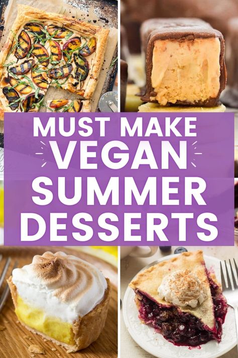 Vegan Summer Desserts, Vegan Mango Ice Cream, Summer Fruit Desserts, Key Lime Tarts, Raw Vegan Chocolate, Vegan Picnic, Picnic Desserts, Strawberry Crumble, Best Vegan Desserts