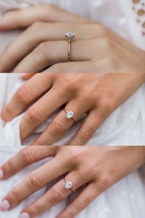 Discover the radiance of our Engagement Rings. Available in yellow, rose, or white gold, as well as platinum, these rings come in various sizes— 1 ct, 2 ct, 3 ct, and beyond. Whether set in a simple solitaire, a modern three-stone design, accented with dazzling halos, or enhanced with unique side stones, this versatile piece effortlessly complements any wedding band for a stunning stack.Perfect for a Christmas proposal, Halloween diamond jewelry Promise Ring Diamond, Christmas Proposal, Oval Cut Diamond Rings, Diamond Ring Wedding, Ring Proposal, Diamond Promise Rings, Our Engagement, Minimalist Ring, Proposal Ring