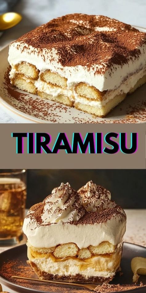 Want to master the art of making authentic tiramisu? 🇮🇹 This step-by-step guide will teach you how to create the perfect Italian dessert at home. 🍮 Indulge in layers of coffee-soaked ladyfingers, creamy mascarpone, and a dusting of cocoa powder for the ultimate flavor. Perfect for birthdays, holidays, or just because! 🥳 #AuthenticTiramisu #ItalianDesserts #NoBakeRecipe #HomemadeDesserts #TiramisuLovers #CoffeeLoversDessert #EasyDessertIdeas #FoodieTips #DessertGoals ☕🍫 Homemade Tiramisu Recipe, Authentic Tiramisu Recipe, Authentic Italian Tiramisu Recipe, Authentic Tiramisu, Lady Fingers Recipe, Authentic Italian Desserts, How To Make Tiramisu, Homemade Tiramisu, Easy Tiramisu Recipe