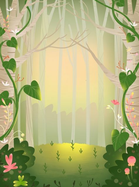 Painted Forest Background, Florante At Laura Background Design, Forest Background For Editing, Background For Poster Graphic Design, Nature Background Aesthetic, Creative Background Design Graphics, Forest Poster Design, Forest Background Illustration, Background Poster Design