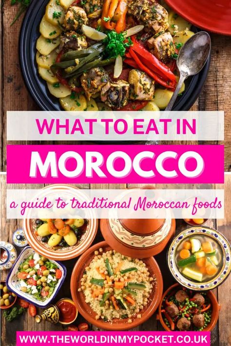 Discover the Aromatic Flavours of the Traditional Moroccan Food - The World in My Pocket Morocco Food, Moroccan Dishes, Culinary Travel, Travel Africa, Best Street Food, Moroccan Food, Mint Tea, Birthday Trip, Morocco Travel