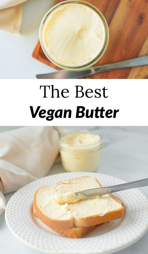 Vegan Butter Recipe, Dairy Free Butter Recipe, Homemade Vegan Butter, Cashew Butter Recipe, Vegan Cheese Recipes, Animal Based, Vegan Milk, Homemade Butter, Cashew Butter