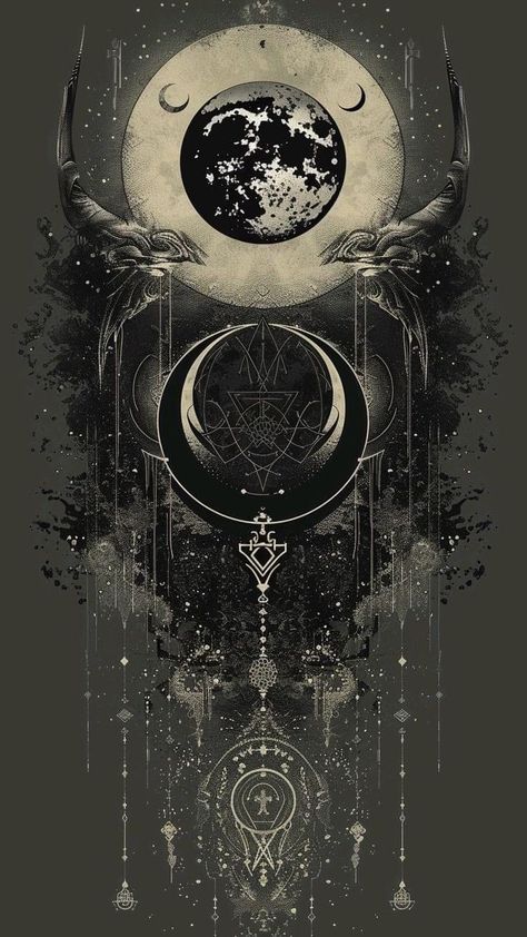 Black Magic Aesthetic Dark, Occult Art Wallpaper, Dark Moon Aesthetic, Dark Magic Aesthetic, Witchy Wallpapers, Mystic Wallpaper, Witch Wallpaper, Grunge Posters, Goth Wallpaper