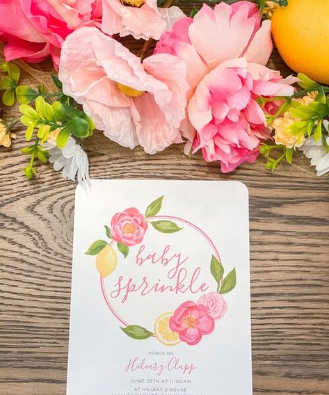 Strawberry Lemonade Baby Shower Theme, Lemonade Baby Shower Theme Girl, Pink Lemonade Baby Shower Theme, Pink Lemonade Baby Shower Ideas, Pink Lemonade Vodka, Baby Sprinkle Ideas, Sprinkle Ideas, Sprinkle Shower