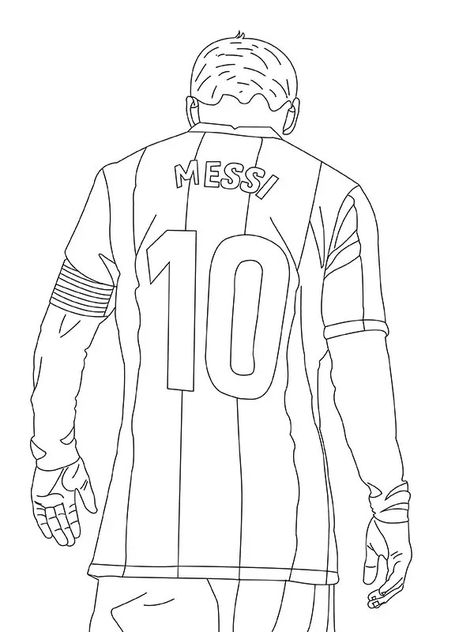 Lionel Messi coloring page How To Draw Messi Easy, Mesi Drawing, How To Draw Messi Step By Step, How To Draw Messi, Messi Art Drawing, Drawing Of Messi, Football Players Drawing, Messi Drawing Easy, Drawing Of Football