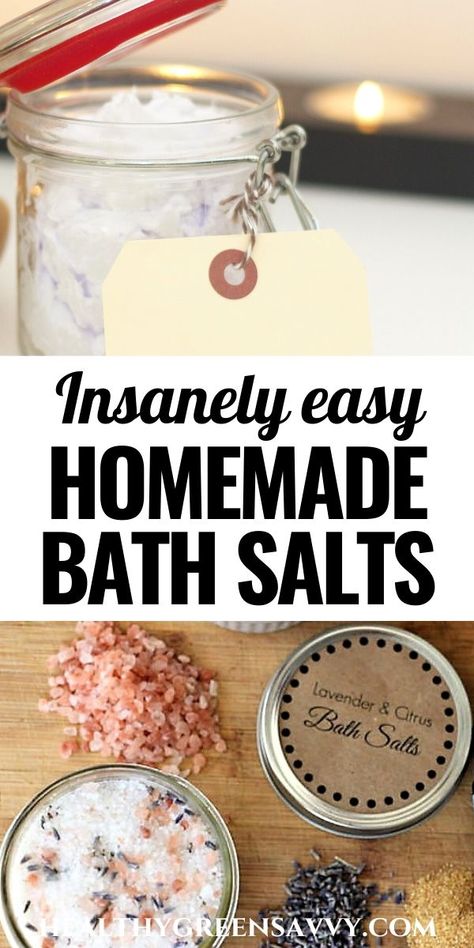 Bath Salt Tubes Diy, How To Make Bath Salts With Epsom Salt, Epson Salt Bath, Bath Salts Diy Recipes, Drinks Homemade, Diy Bath Salts, Homemade Bath Salts, Diy Bath Salt, Bath Soak Recipe