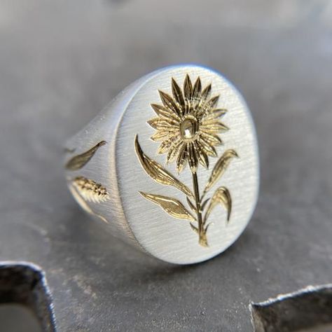 Castro Smith, Daisy Rings, Heart Wedding Rings, Dragonfly Ring, Sunflower Ring, Flower Daisy, Daisy Ring, Ring Flower, Wild Flower