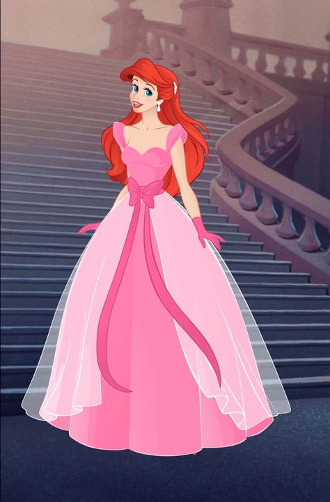 Anna Frozen Hair, Ariel Pink Dress, Project Runaway, Disney Princess Png, Disney Horses, French Dresses, Disney Character Art, Disney Kingdom Hearts, Disney Princess Characters