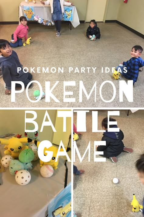 Diy Pokemon Birthday Party, Pokemon Activities For Kids, Pokemon Games For Kids, Pokemon Camp, Pokemon Activities, Activities For Kids Party, Pokemon Party Games, Pokemon Club, Pokemon Day