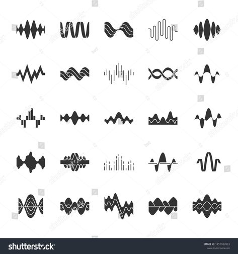 Sound Symbol Design, Sound Design Logo, Sound Wave Illustration, Soundwave Illustration, Voice Symbol, Soundwave Logo, Loop Illustration, Symbol Of Music, Voice Icon