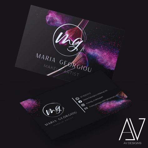 Visiting Card Design For Makeup Artist, Makeup Visiting Cards Design, Parlour Visiting Card Design, Makeup Artist Business Cards Design, Make Up Logo, Cosmetic Business Cards, Business Ideas For Women Startups, Makeup Business Cards, Beauty Salon Posters