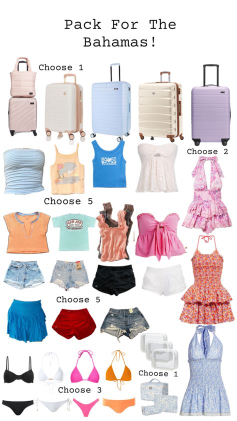 Comment 😁 if you like it! What To Pack For Florida, Pack For Vacation, Cute Travel Outfits, Travel Packing Checklist, Travel Bag Essentials, Beachy Outfits, Preppy Fits, Preppy Summer Outfits, Packing Checklist