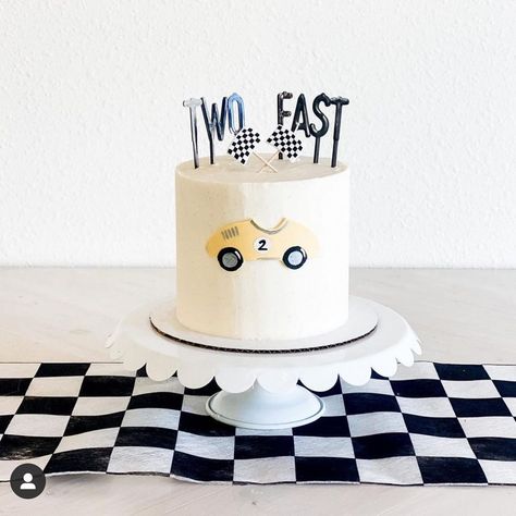 My Mind's Eye on Instagram: “How cute is this “two fast” birthday cake by @smashingcakesnd using our letter cake toppers? #mymindseye #cake #birthdaycake #2ndbirthday…” Two Fast Birthday Cake, Two Fast Two Curious, 2nd Birthday Themes, Γενέθλια Mickey Mouse, Tårta Design, Race Car Cakes, Two Fast Birthday, Birthday Party For Boys, 2nd Birthday Party For Boys