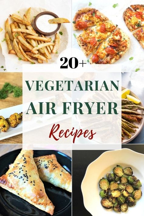 20+ Vegetarian Air Fryer Recipes - Piping Pot Curry Air Fryer Meals Vegetarian, Air Fryer Vegetarian Recipes, Vegetarian Air Fryer Recipes, Vegetarian Air Fryer, Air Fryer Recipes Vegetarian, Meals Vegetarian, Seared Chicken Breast, Air Fryer Meals, Seared Chicken