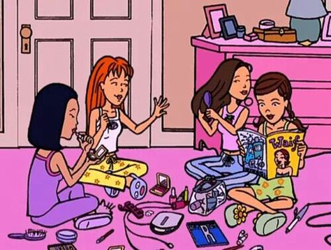 Quin  The Fashion Club Quinn Morgendorffer, Daria Mtv, Daria Morgendorffer, Vintage Cartoons, 90s Cartoons, Cartoon Profile Pictures, Foto Poses, Cartoon Profile, Slumber Party