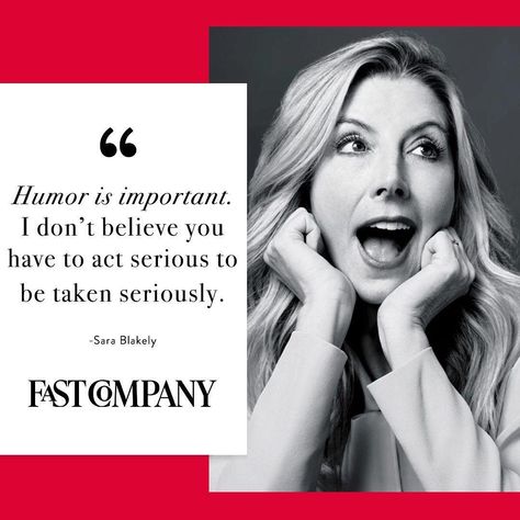 Our favorite #GirlBoss, Sara Blakely, was featured in Fast Company's #innovation issue. Innovation literally means "a new method." Since the beginning, Sara has always used new methods in approaching business. One of them is infusing humor into everything we do at #SPANX. From packaging to product names to office pranks! She believes life is a whole lot more fun when you're willing to laugh at yourself. Don't you agree? Sara Blakely Quotes, Sara Blakely, I Dont Believe You, Inspirational Quotes For Students, Career Inspiration, Career Woman, Financial Wellness, Laugh At Yourself, Quotes For Students