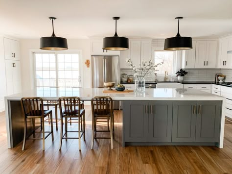 Kitchen Island For Dining Table, Narrow Kitchen With Table, 12 Ft Long Kitchen Island, Long Narrow Kitchen With Island, Long Island With Seating, Kitchen 2 Islands, Long Kitchen Island With Seating, Narrow Kitchen With Island, Living Dining Kitchen Layout