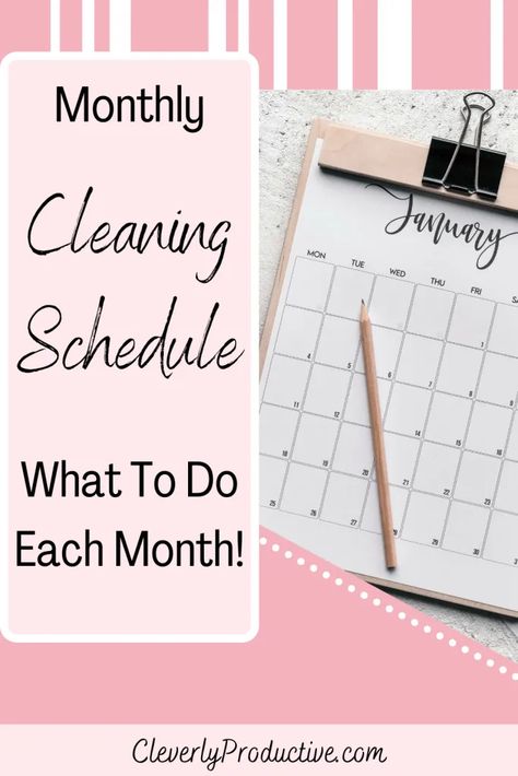 If you’re like most moms, you probably feel like you’re always cleaning something. It seems like there’s never enough time to get everything done. But did you know that by creating a monthly cleaning schedule, you can make sure that all the important tasks are taken care of without having to spend hours on end scrubbing and dusting? In this blog post, we’ll outline what chores need to be done each month in order to keep your home clean and organized. Monthly Chores List, Monthly Home Cleaning Schedule, Annual Cleaning Schedule, Chore Schedule For Adults, Cleaning Calendar Printable, Monthly Chores, Household Chores Chart, Diy Calendars, Chore Schedule