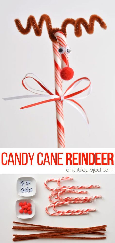 Christmas Candy Crafts, How To Make Candy, Candy Cane Reindeer, School Christmas Party, Candy Cane Crafts, Christmas Candy Gifts, Kids Christmas Party, Candy Crafts, It Funny