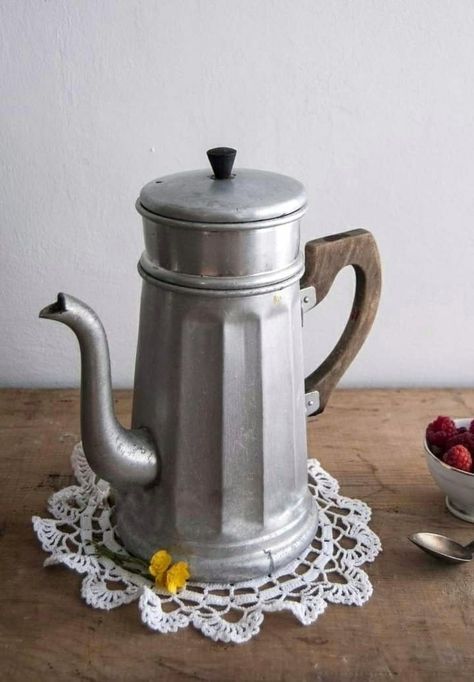 French Kitchens, Vintage Filter, Vintage Coffee Pot, French Coffee, Percolator Coffee, Pot Still, Vintage Housewares, Kitchen Stove, Ornate Furniture