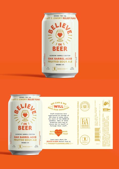 Can Design for Believe in Beer. #beer #craftbeer #beercan #craftbeercan #beercandesign #packaging #packagingdesign Cans Design Packaging, Drink Can Design Packaging, Beverage Packaging Design Inspiration, Drinks Can Design, Beer Packaging Design Branding, Beverage Label Design, Beer Can Packaging, Vintage Modern Design, Beer Package Design