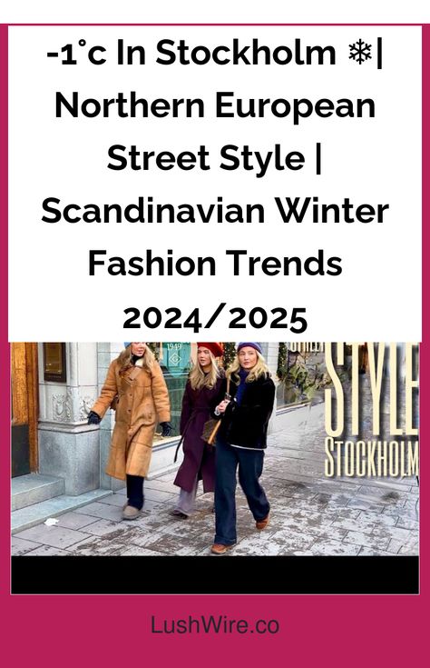 -1°c In Stockholm ❄️| Northern European Street Style | Scandinavian Winter Fashion Trends 2024/2025 Stockholm Street Style 2024, Zurich Street Style, Norwegian Winter Fashion, Nordic Aesthetic Fashion, Winter Stockholm Outfit, Scandinavian Fashion Winter 2024, Copenhagen Style Winter Outfits, Norway Winter Outfits, Winter Scandinavian Fashion