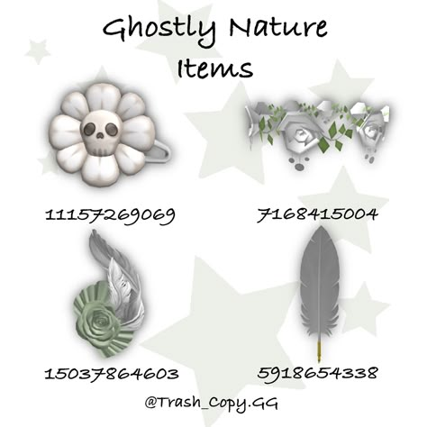 Fairy Outfit Codes Bloxburg, Roblox Avatar Items Codes, Cottagecore Roblox Codes, Roblox Id Codes For Wings, Roblox Outfit Codes Cottage Core, Roblox Code For Accessories, Roblox Id Codes For Clothes Fairy, Roblox Avatar Items, Roblox White Shirt Code