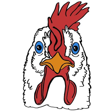 Chicken Drawing, Video Motion, Drawing Prompts, Face Illustration, Chicken Art, Drawing Prompt, Panda Bear, Face Drawing, Rock Art