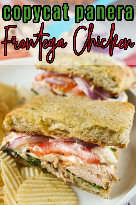 Panera Copycat Sandwich Recipes, Panera Chicken Sandwich Recipes, Panera Sandwiches Copycat, Frontega Chicken Panini Panera Bread, Panera Bread Bbq Chicken Sandwich, Potbelly Sandwich Copycat, Panera Frontega Chicken Sandwich, Copycat Panera Sandwich Recipes, Panera Frontega Chicken Panini