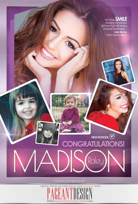 #‎AWESOMEpageantAD‬ designed for Madison Raley | GET IN TOUCH if you need an awesome-looking, professionally-designed ad page! | ‪#‎PageantDesign‬ Graphic design solutions for all your pageantry needs! | For samples, check out: www.pageantdesign... and like us on facebook: www.facebook.com/... | ALL STATES, ALL AGES, ALL PAGEANTS SYSTEMS WELCOME! ‪#‎PageantAds‬ ‪#‎AWESOMEpageantADS‬ Pageant Ad Page, Scrapbook Themes, Like U, Love Always, Page Template, Designs Ideas, Ad Design, Design Solutions, Template Printable