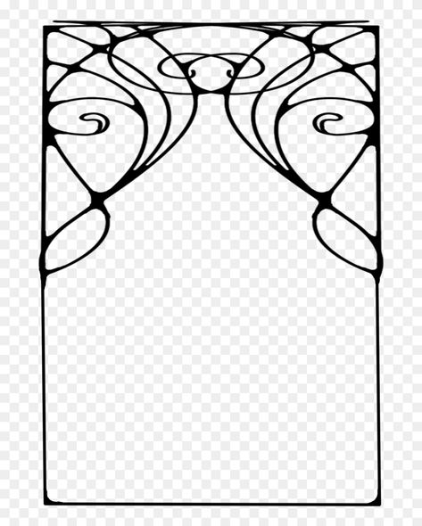 Art Nouveau Frame - Simple Art Nouveau Patterns Clipart (#5656686) is a creative clipart. Download the transparent clipart and use it for free creative project. Simple Art Nouveau, Fiori Art Deco, Art Nouveau Design Pattern, Art Nouveau Graphic Design, Art Nouveau Frame, Fleurs Art Nouveau, Art Nouveau Tattoo, Motifs Art Nouveau, Nouveau Tattoo