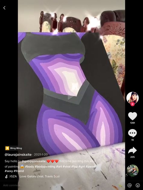 Purple Body Painting, Female Silhouette Painting, Purple Thermal Body Painting, Thermal Painting Ideas On Canvas, Body Paintings Female Canvas Diy, Body Paintings Female Canvas, Painting Woman Body Shape, Black Light Painting Ideas Easy, Thermal Body Drawing Aesthetic