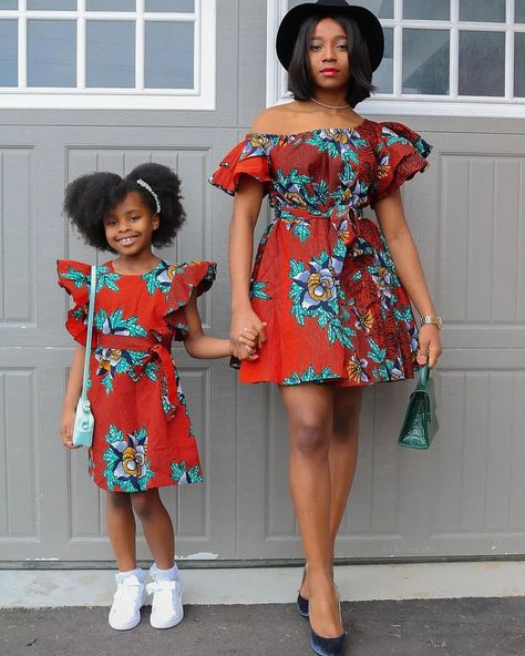 Ladies: See These Mother And Daughter Ankara Styles In Latest Fashion Trends Ankara For Kids Girls Dresses, Ankara Dress Styles For Kids, Baby African Clothes, Healing Spell, Mom Daughter Outfits, Mommy Daughter Outfits, Traditional Healer, Daughter Fashion, Mother Daughter Fashion