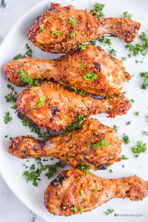 Breaded Chicken Drumsticks Air Fryer, Make Ahead Salmon, Parmesan Drumsticks, Parmesan Chicken Drumsticks, Air Fryer Parmesan Chicken, Drumstick Recipes Oven, College Food Ideas, Air Fryer Chicken Drumsticks, Recipes No Meat