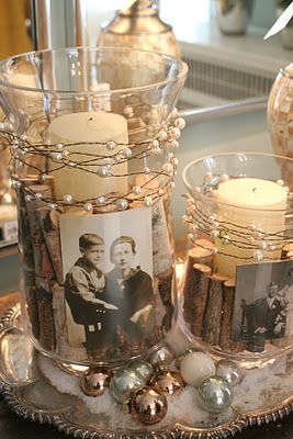 centerpieces? pearl strands wrapped around candles with old pictures Anniversary Centerpieces, 50th Wedding Anniversary Ideas, 50th Anniversary Ideas, 50th Wedding Anniversary Party, Anniversary Party Ideas, Wedding Anniversary Ideas, 50th Anniversary Party, Reunion Ideas, Wedding Anniversary Party