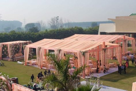 Truss Mandap Decoration, Shamiyana Decoration, Open Wedding Decoration, Lawn Decorations Wedding, Weeding Decoration Outdoor, Wedding Canopy Outdoor, Mandap Ideas, Hindu Wedding Decorations, Indian Wedding Decorations Receptions