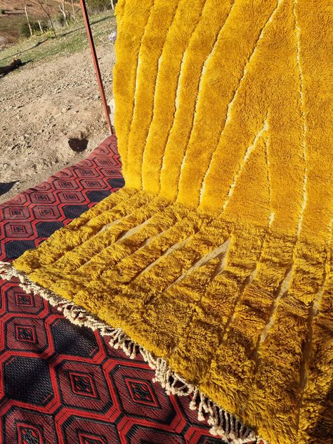 Morrocan Shag Rug , Beni Mrirt Rug 8x10, Mustard Beni Ourain Rug, Yellow Area Rugs, Handmade Carpet Woven, Customized Moroccan Rug - Etsy Yellow Carpet, Yellow Area Rugs, Handmade Carpet, Rugs Handmade, Rug 8x10, Beni Ourain Rug, 8x10 Rugs, Berber Carpet, Living Room Inspo