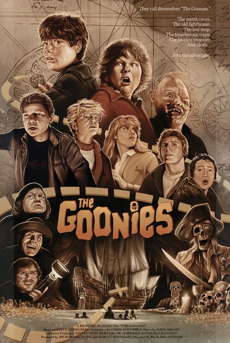 Goofy Movie Poster, Goonies Wallpaper, Goonies Art, Goonies Movie Poster, Los Goonies, Les Goonies, Goonies Movie, Goonies 1985, Goonies Never Say Die