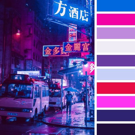 Cyberpunk Color Palette, Cyberpunk Color, Spider Sona, Color Pallete, Home Colors, 90s Anime, Colour Palettes, Colour Scheme, Pretty Colours