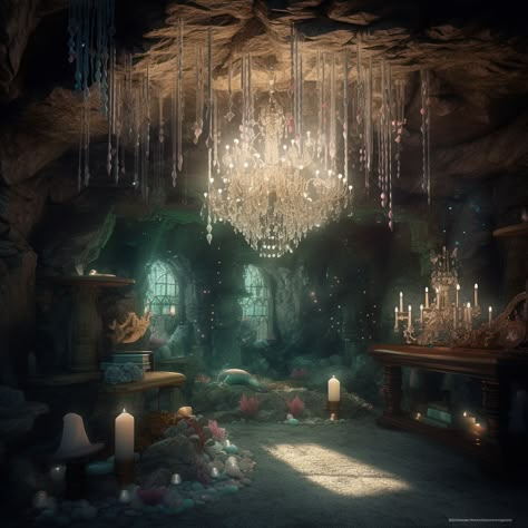 Siren House Aesthetic, Underwater Bedroom Aesthetic, Sea Witch House, Mermaid Home Aesthetic, Mermaid Cove Aesthetic, Mermaid House Aesthetic, Siren Core Room, Siren Room Aesthetic, Mermaid House Underwater