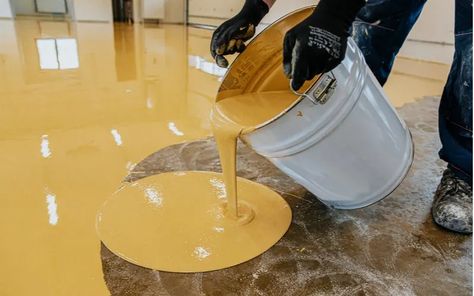 Garage Floor Paint, Garage Floor Coatings, Basement Layout, Painted Concrete Floors, Epoxy Paint, Basement Windows, Industrial Flooring, Cement Floor, Concrete Floor